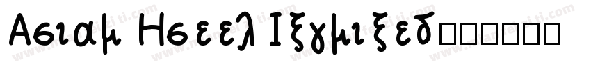 Arial Greek Inclined字体转换